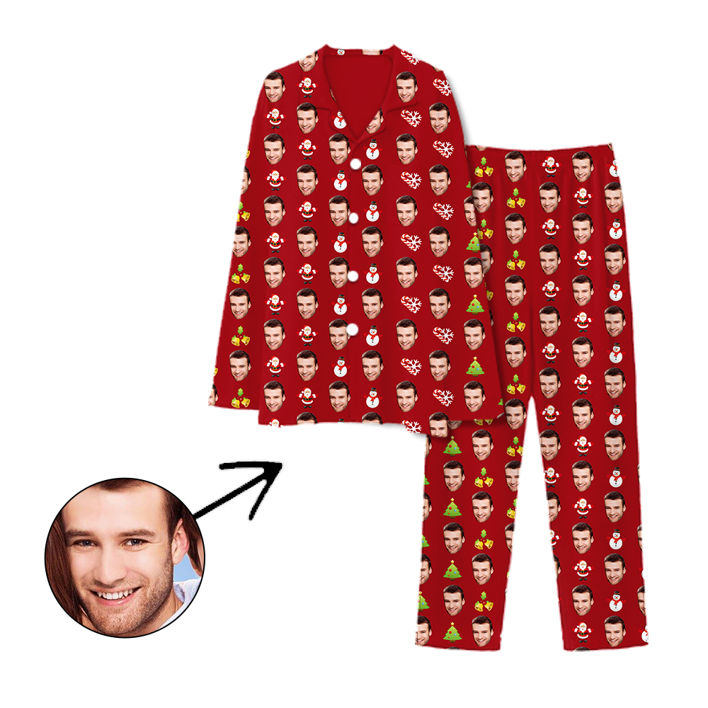 Kundenspezifische Foto Pyjamas Frohe Weihnachten