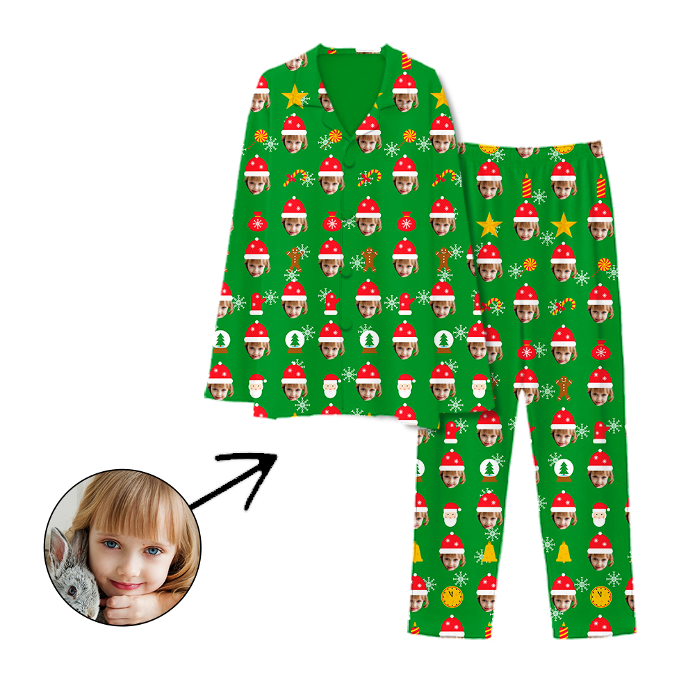 Kundenspezifische Foto Pyjama Weihnachtsmütze