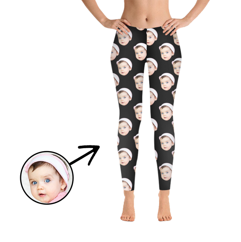 Kundenspezifische Foto-Gamaschen Ich liebe mein Baby-Purpur