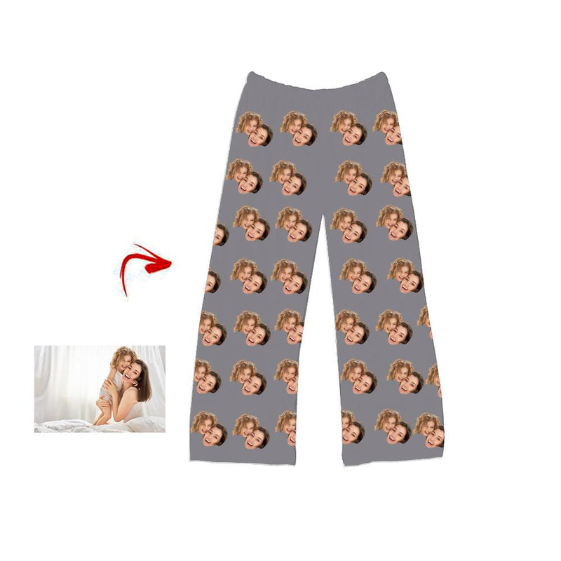 Benutzerdefinierte Foto Pyjama Hose die ich meine Mutter weiß liebe