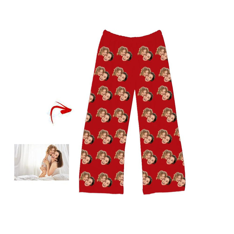 Benutzerdefinierte Foto Pyjama Hose die ich meine Mutter weiß liebe