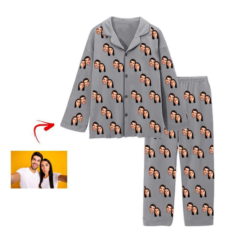 Kundenspezifischer Foto Pyjama Happy You And Me Rot