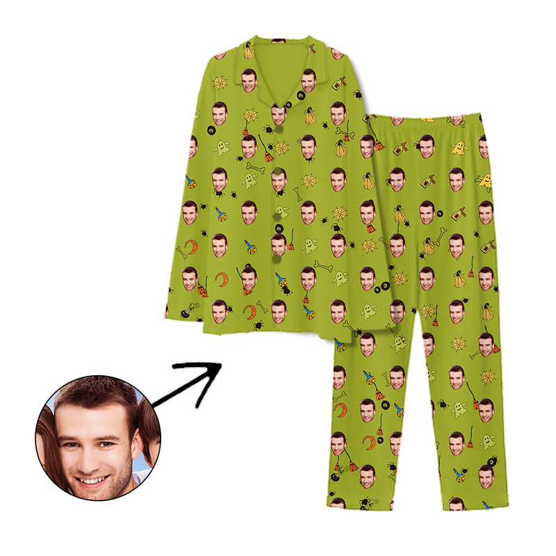 Kundenspezifischer Foto Pyjama Halloween Geist Weiß
