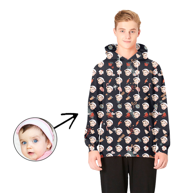 Kundenspezifisches Foto Hoodies Weihnachten verzieren